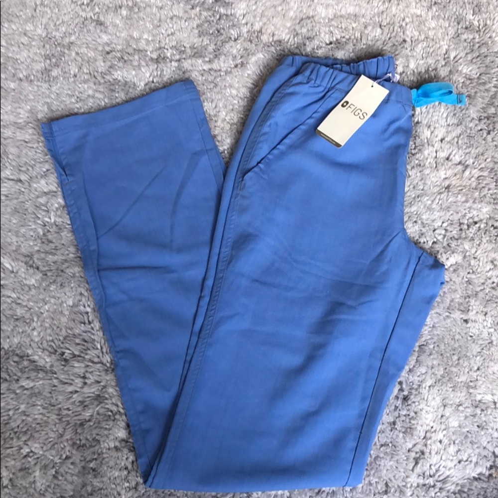 NWT Figs Womens Dakar basic pants XS TALL - blue